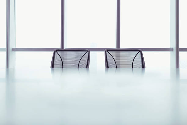 istock Office chairs at table in meeting room 637906992
