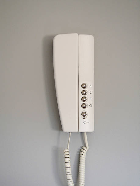 istock Telephone intercom entrance house 637912542