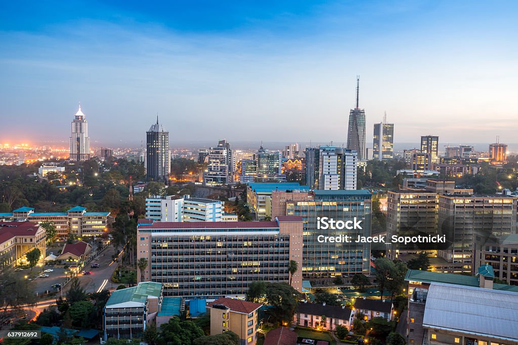 Nairobi cityscape - capital city of Kenya Modern Nairobi cityscape - capital city of Kenya, East Africa Nairobi Stock Photo