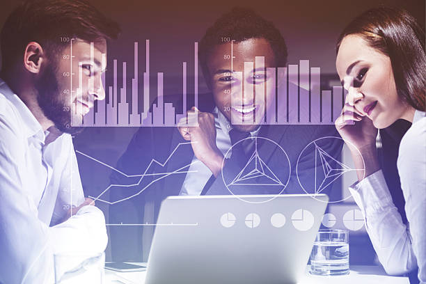 istock Three colleagues are discussing their business prospects and gra 637915562