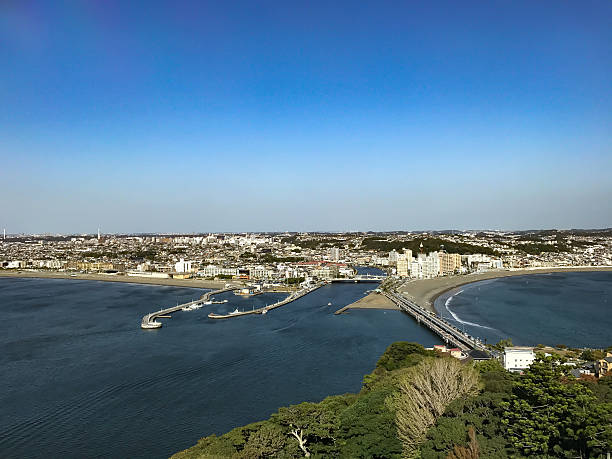 istock Sunset view of Enoshima 637920238