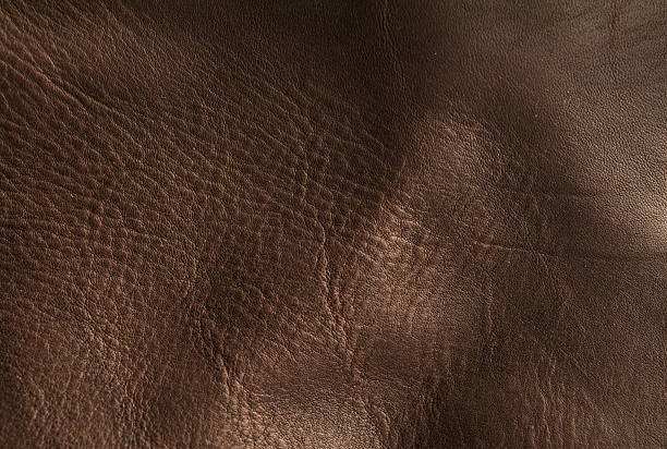 istock Natural luxury brown beige leather texture background 637930198