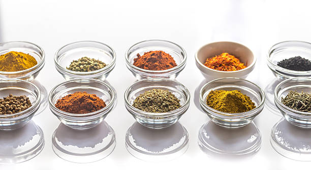 istock Different kinds of spices and herbs 637933998