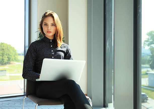 istock Young Business Woman Working Creative Startup modern Office 637934928