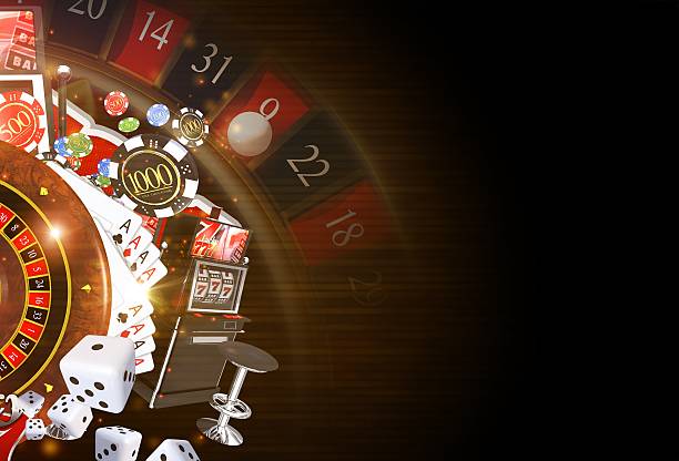 Copy Space Casino Background stock photo