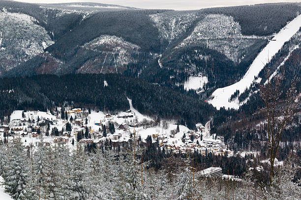 istock View on Czech ski resort Spindleruv Mlyn from Medvedin 637946484