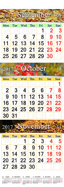 istock calendar for autumnal months 2017 637946648