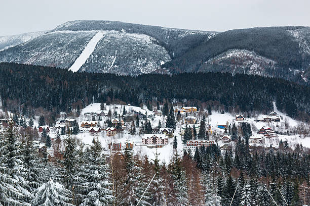 istock View on Czech ski resort Spindleruv Mlyn from Medvedin 637947662