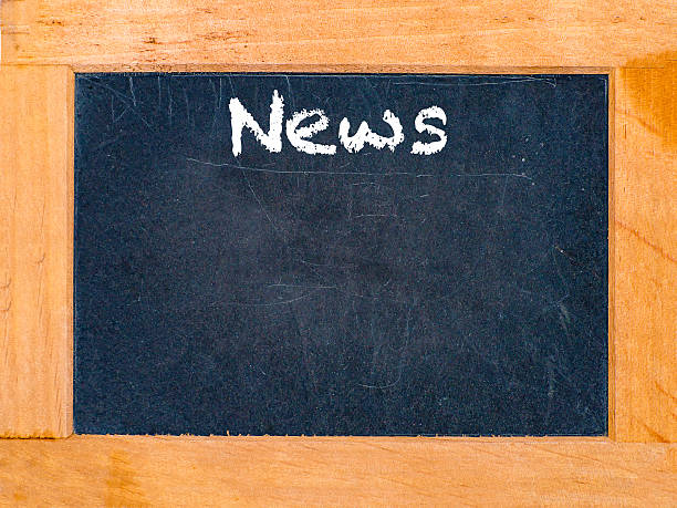 istock News time chalk board 637954770