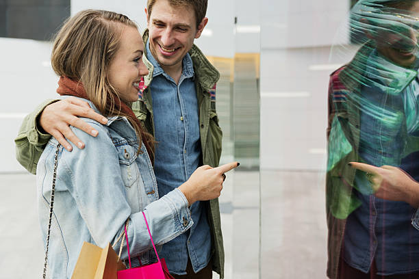 istock Couple Together Shopping Customer Concept 637959108