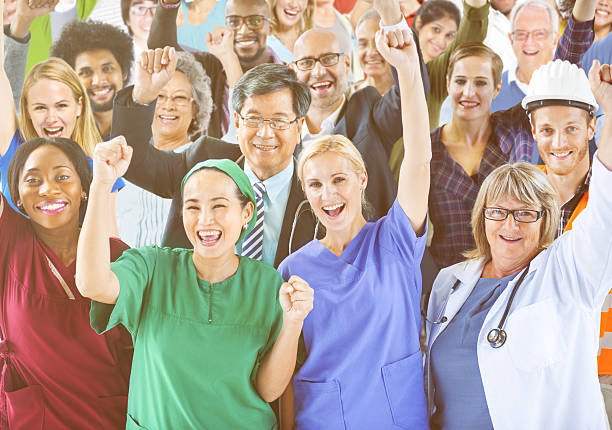 istock Celebrating Diverse People with Various Occupations Concept 637969520