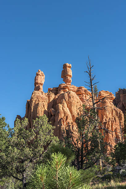 Balanced rocks along the route towards Bryce Canyon National Park, Utah
