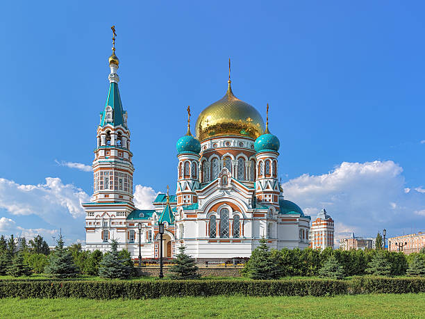 Uspensky Cathedral in Omsk, Russia