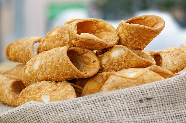 istock Italian culinary baking sweet dessert Cannoli Sicilian 637976092