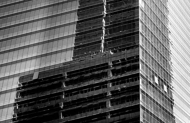 istock windows of business building with B&W color 637976402