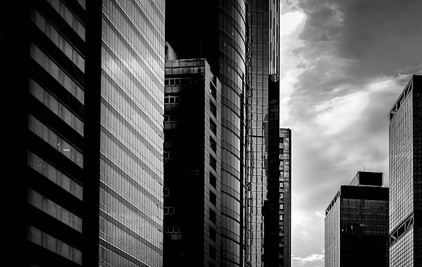 istock windows of business building with B&W color 637977094