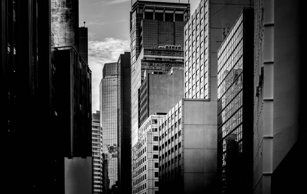 istock windows of business building with B&W color 637977294