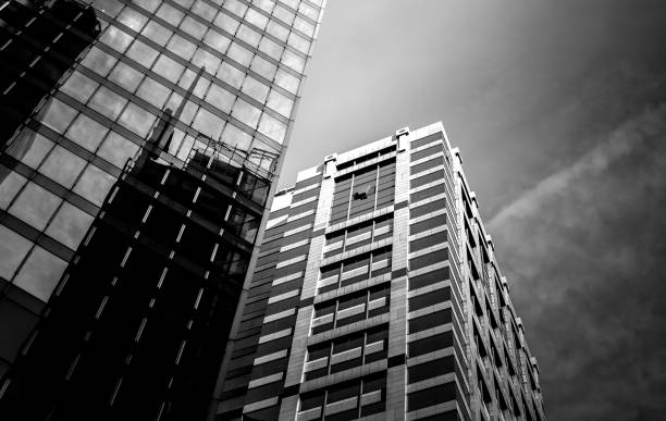 istock windows of business building with B&W color 637977384