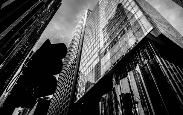 istock windows of business building with B&W color 637977418