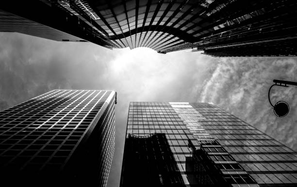 istock windows of business building with B&W color 637977488