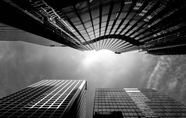 istock windows of business building with B&W color 637977510