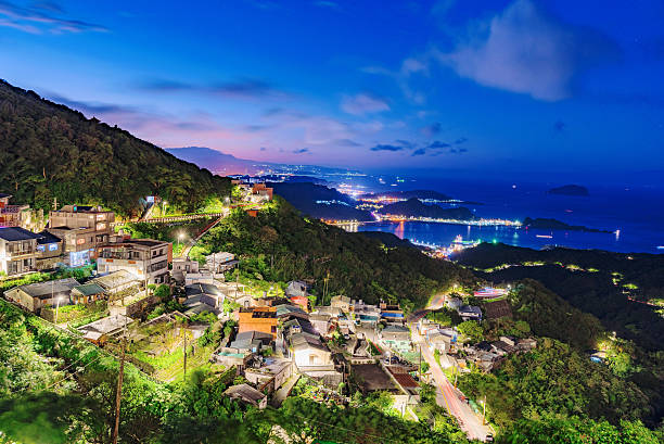 istock Night view of Jiufen 637978476