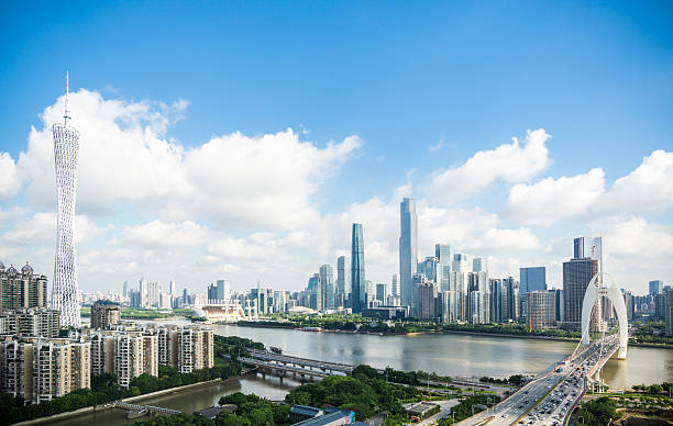 istock Guangzhou cityscape in daytime 637982490