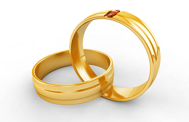istock golden rings isolated on white background 637987830