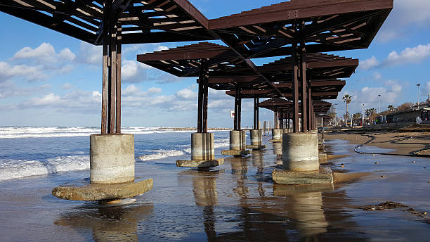 istock Beach damaged by water after storm, daylight, Mediterranean Sea, Haifa 637991962