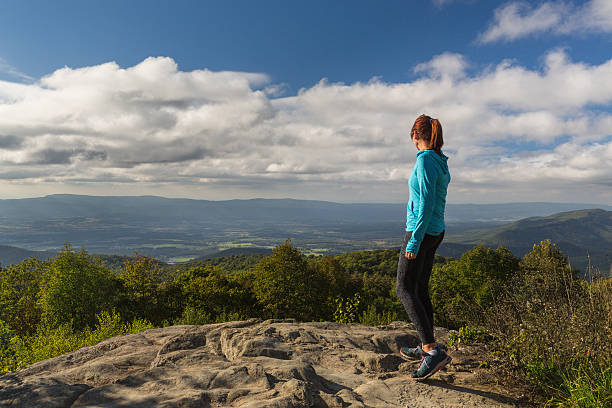 istock Woman over looking the Blue Ridge Mountains 638001382