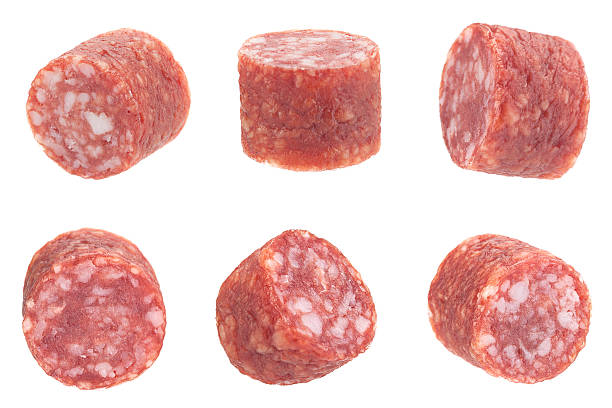 istock Small salami sausage slice 638005050