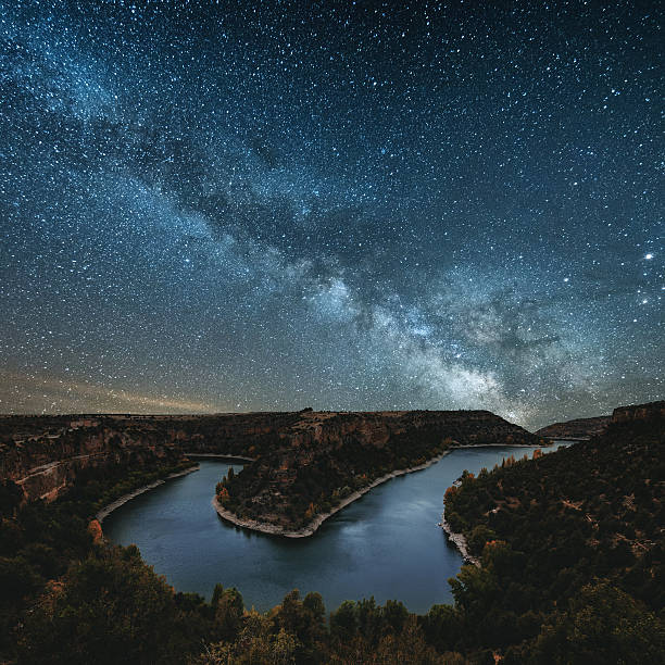 Milky way by the river