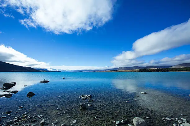 Photo of Lake Tekapo On A Shiny Day
