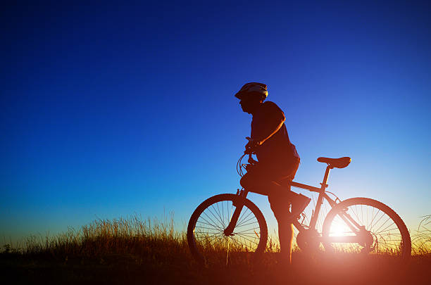 istock Adult cyclist having rest 638012286