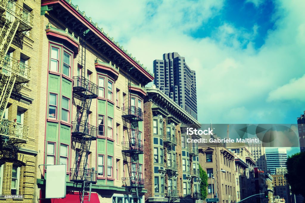 Victorian buildings in San Francisco Victorian buildings in San Francisco, California Frisco - Texas Stock Photo
