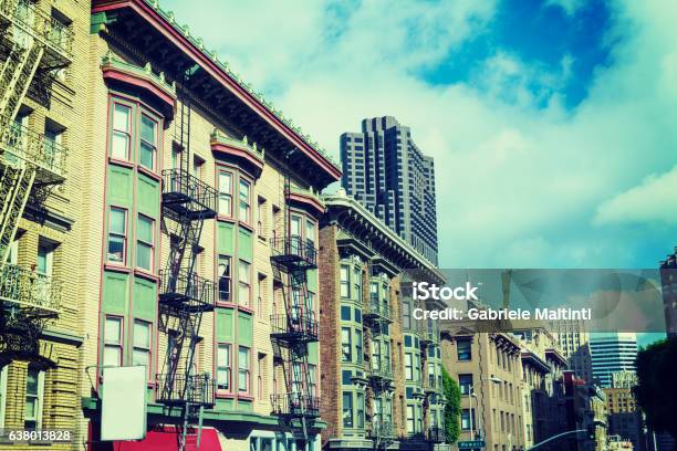 Victorian Buildings In San Francisco Stock Photo - Download Image Now - Frisco - Texas, Urban Skyline, Architecture