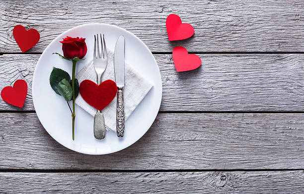 istock Romantic dinner concept. Valentine day or proposal background 638014782