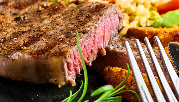 Grilled Beef Steaks Grilled Beef Steaks blade roast stock pictures, royalty-free photos & images