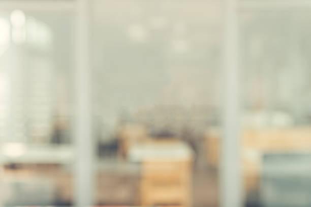 istock Blurred background - Vintage filter Customer in Coffee shop 638018412