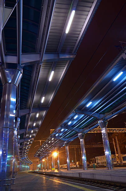 istock The train station at night. Donetsk, Ukraine 638032712