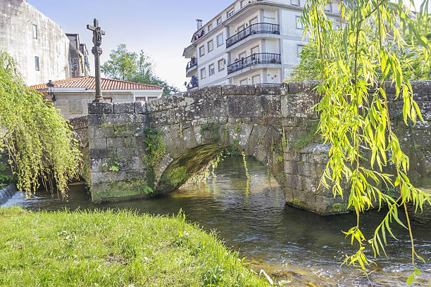 istock Roman bridge in Caldas de Reis 638035180