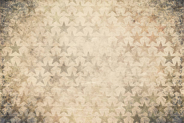 istock Old stars background. Grunge paper texture. 638037024