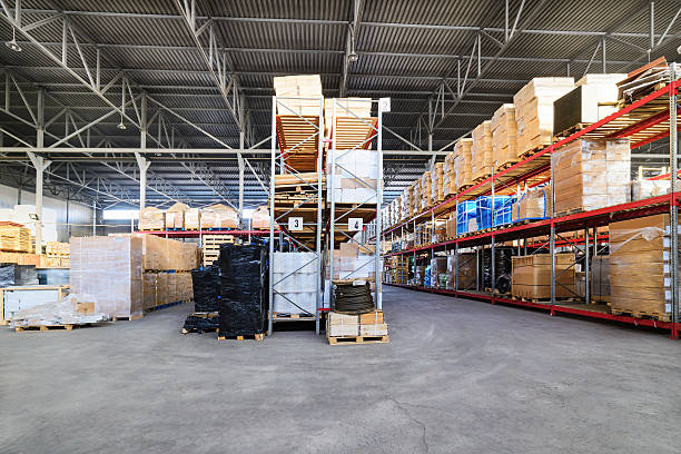 istock Large hangar warehouse industrial and logistics companies. 638039940