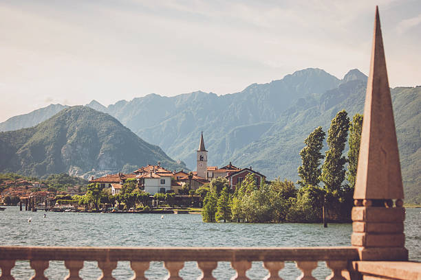 istock Mountains and town buildings. 638039956