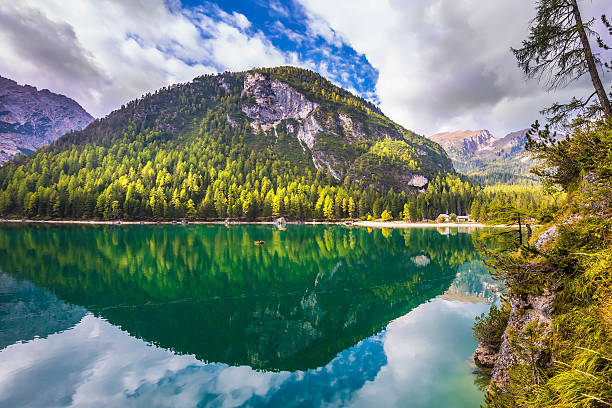 istock The turquoise water reflects  mountains 638042250