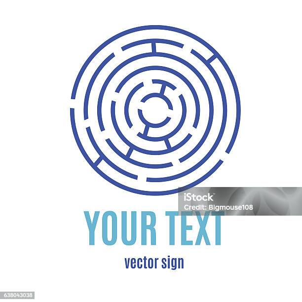 Labyrinth Banner Card Vector Stock Illustration - Download Image Now - Abstract, Aspirations, Backgrounds