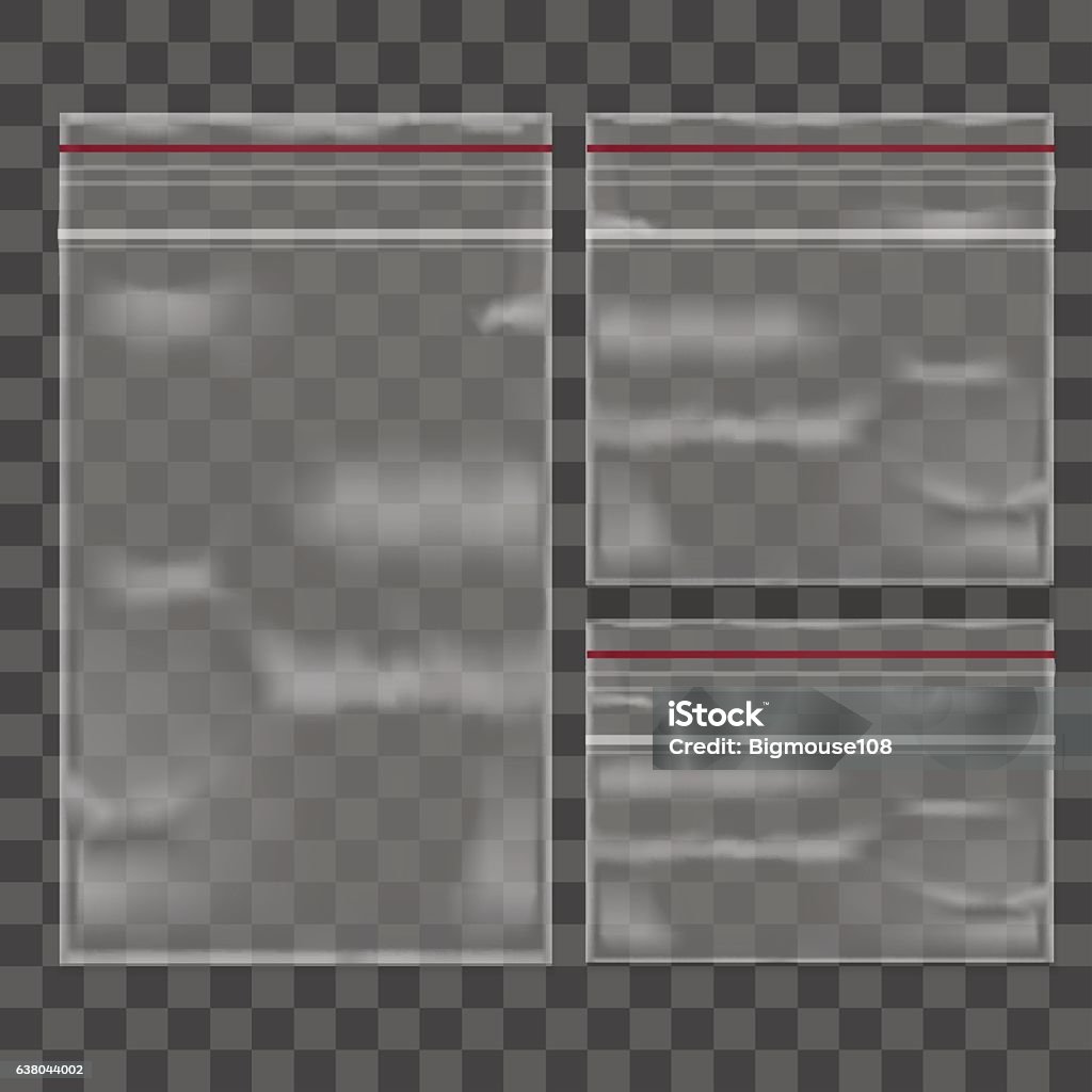 Transparent Design Packet Template Blank Transparent Package Set Vector Stock Illustration ...