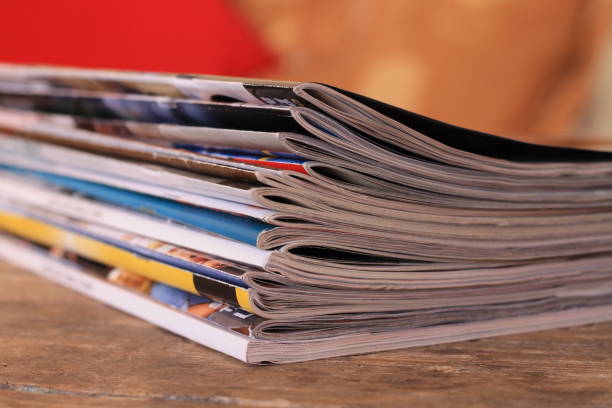 istock Magazines on the wooden table 638044472