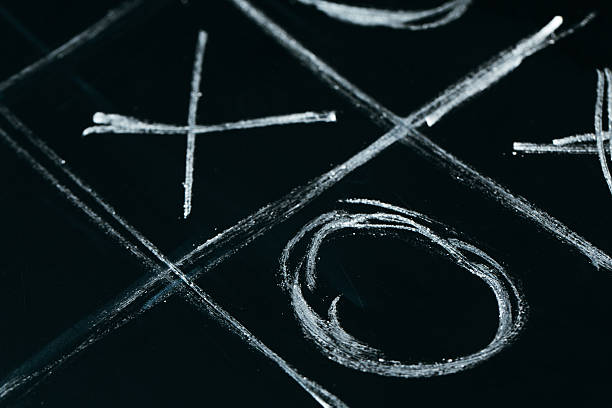 istock tic tac toe chalk on a school blackboard dark 638047900