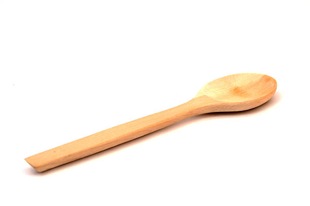 istock Healthy wooden large and small spoon paintings 638055562